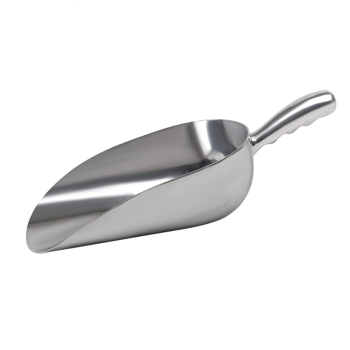 Home Collection 2Pcs 12 oz Cast Aluminum Ice Scoop, Dry Goods & Candy Bin Scoop