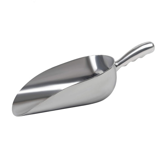 Home Collection 2Pcs 12 oz Cast Aluminum Ice Scoop, Dry Goods & Candy Bin Scoop