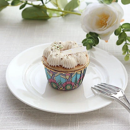 Home Collection Pack of 50 Assorted Paper and Foil Cupcake Liners
