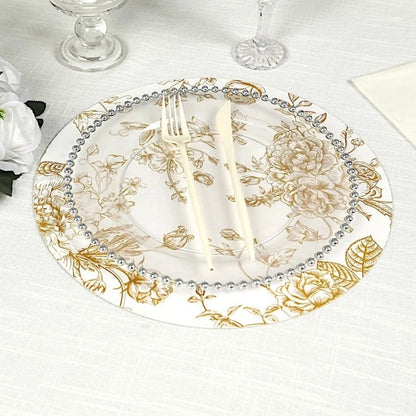 Home Collection Pack of 10 White Cardboard Paper Placemats 13 Inch