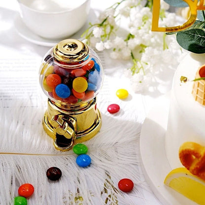 Home Collection Pack of 12 Gold Clear Mini Candy Dispenser 3.5"
