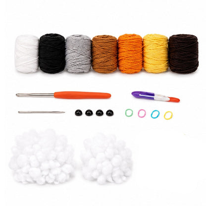 Home Collection Pack of 5 Cats Crochet Kit for Beginners
