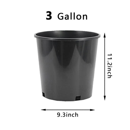 Home Collection Plastic Plant Pots Seed Starting Nursery Containers Pack of 5