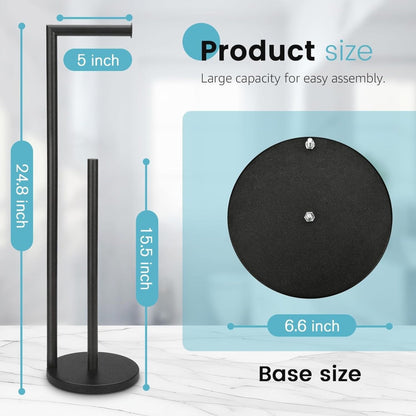 Home Collection Free Standing Toilet Paper Holder Stand with Storage
