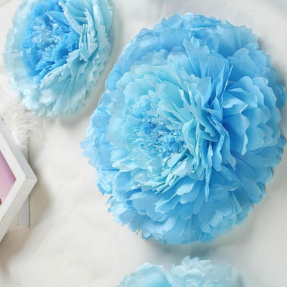 Home Collection Pack of 12 Large Carnation Paper Tissue Flowers