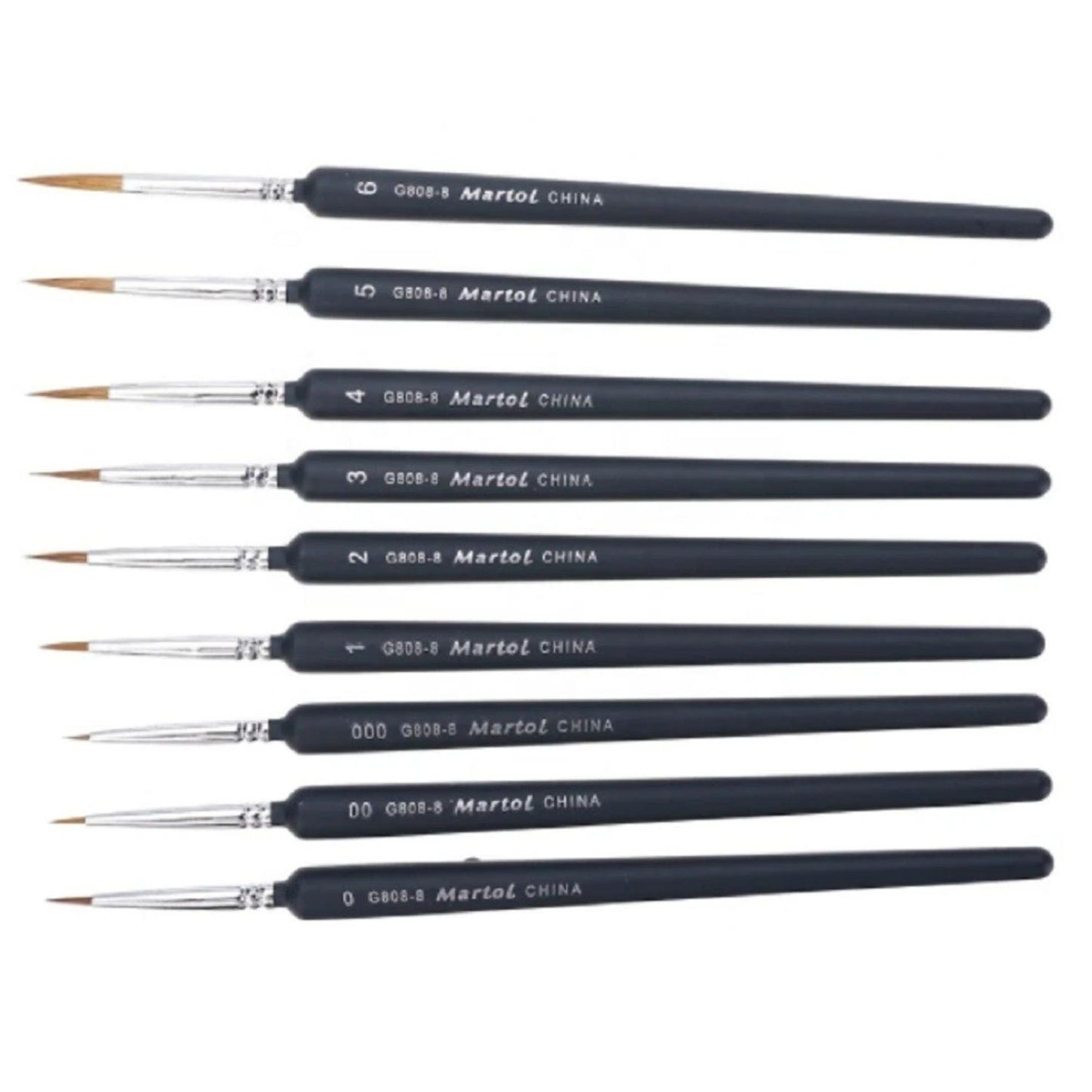 Home Collection Pack of 9 Mini Paint Brush Set