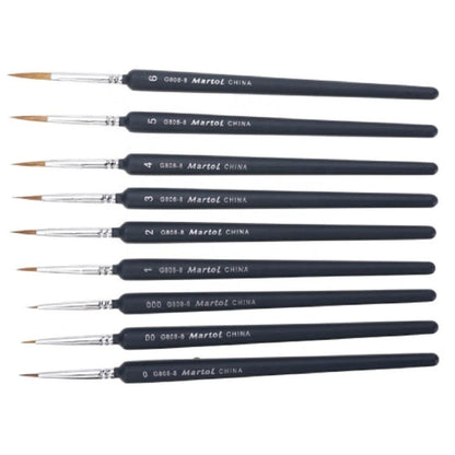 Home Collection Pack of 9 Mini Paint Brush Set