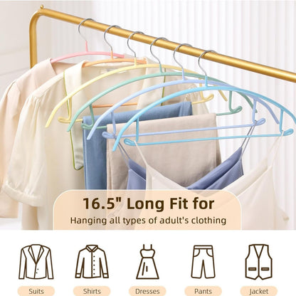 Home Collection Non-Slip Wide Sweater Hangers No Shoulder Bump 16.5 Inch