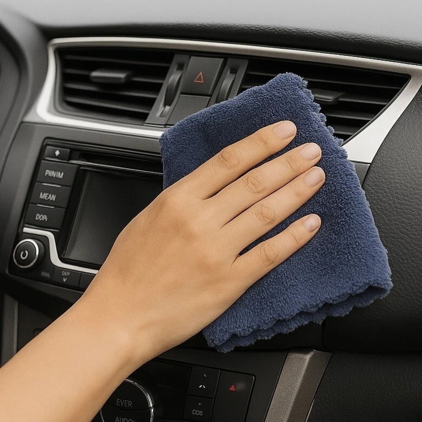 Home Collection Pack of 5 Microfiber Cleaning Cloths 11.5x11.5 Solid