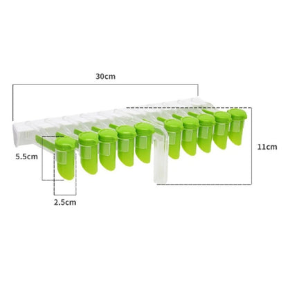 Home Collection Wall Mount Seasoning Bag Rack Spice Packet Clip Holder
