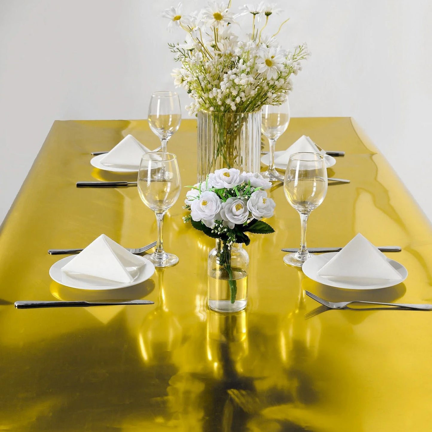 Home Collection 65 ft Mirrored Plastic Aisle Runner