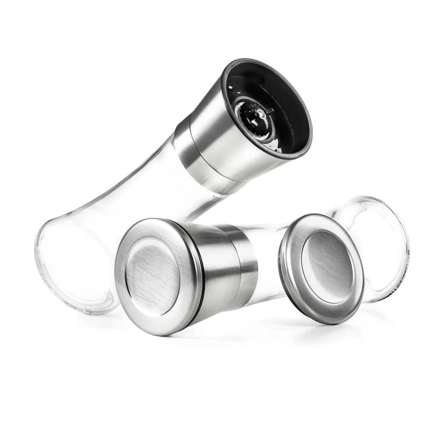 Home Collection Premium Stainless Steel Salt and Pepper Grinder Set