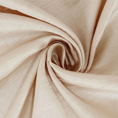 Home Collection Round Crinkled Taffeta Tablecloth 132"