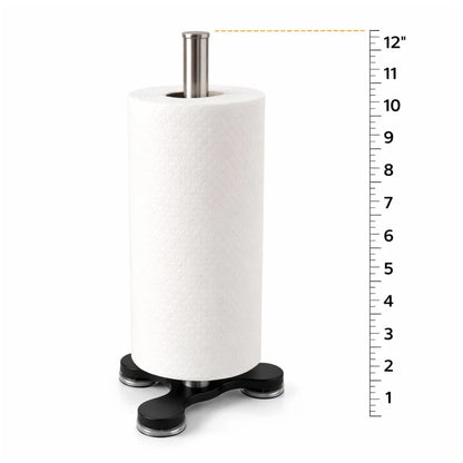 Home Collection Black Stainless Steel Paper Towel Holder