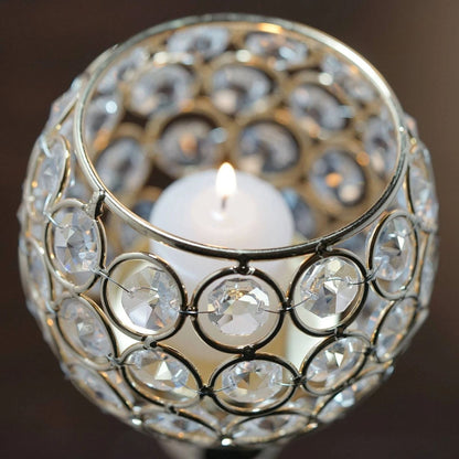 Home Collection Tall Beaded Ball Candle Holder Gold 16"