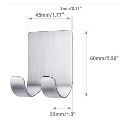 Home Collection Pack of 4 Adhesive Razor Holder Hooks