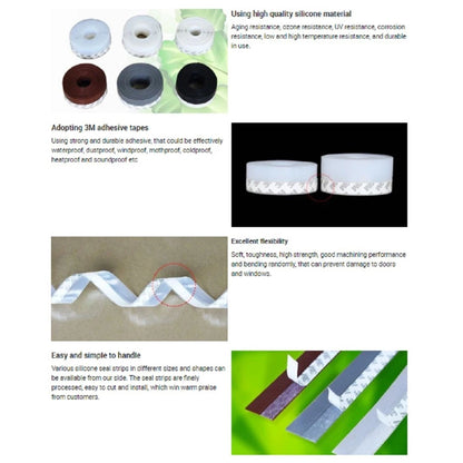 Home Collection Silicone Draught Excluder Strip Seal Tape