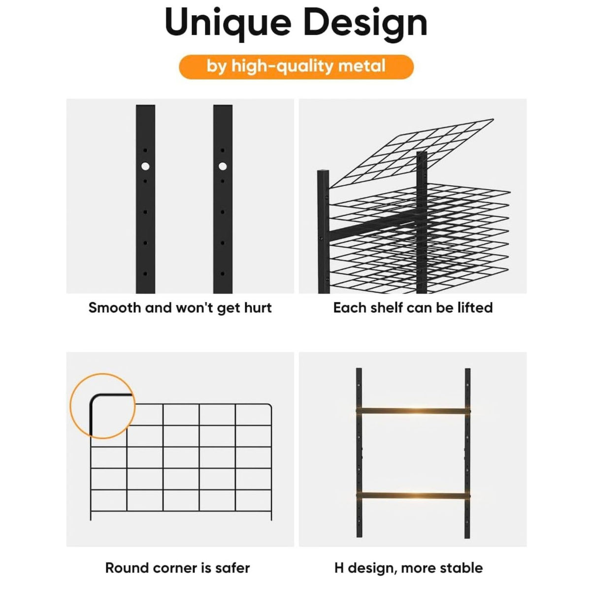 Home Collection Wall Mounted Metal Art Drying Rack with Removable Shelves