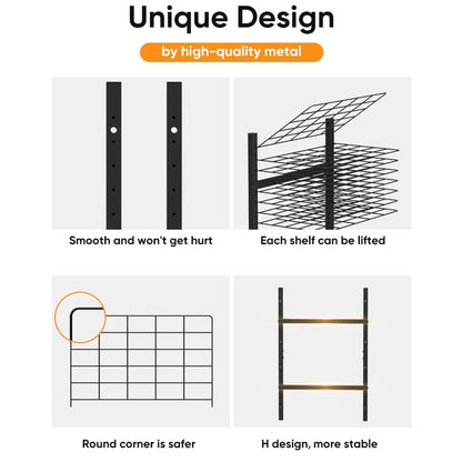 Home Collection Wall Mounted Metal Art Drying Rack with Removable Shelves