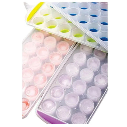 Home Collection 3-Pack Mini Round Silicone Ice Cube Trays