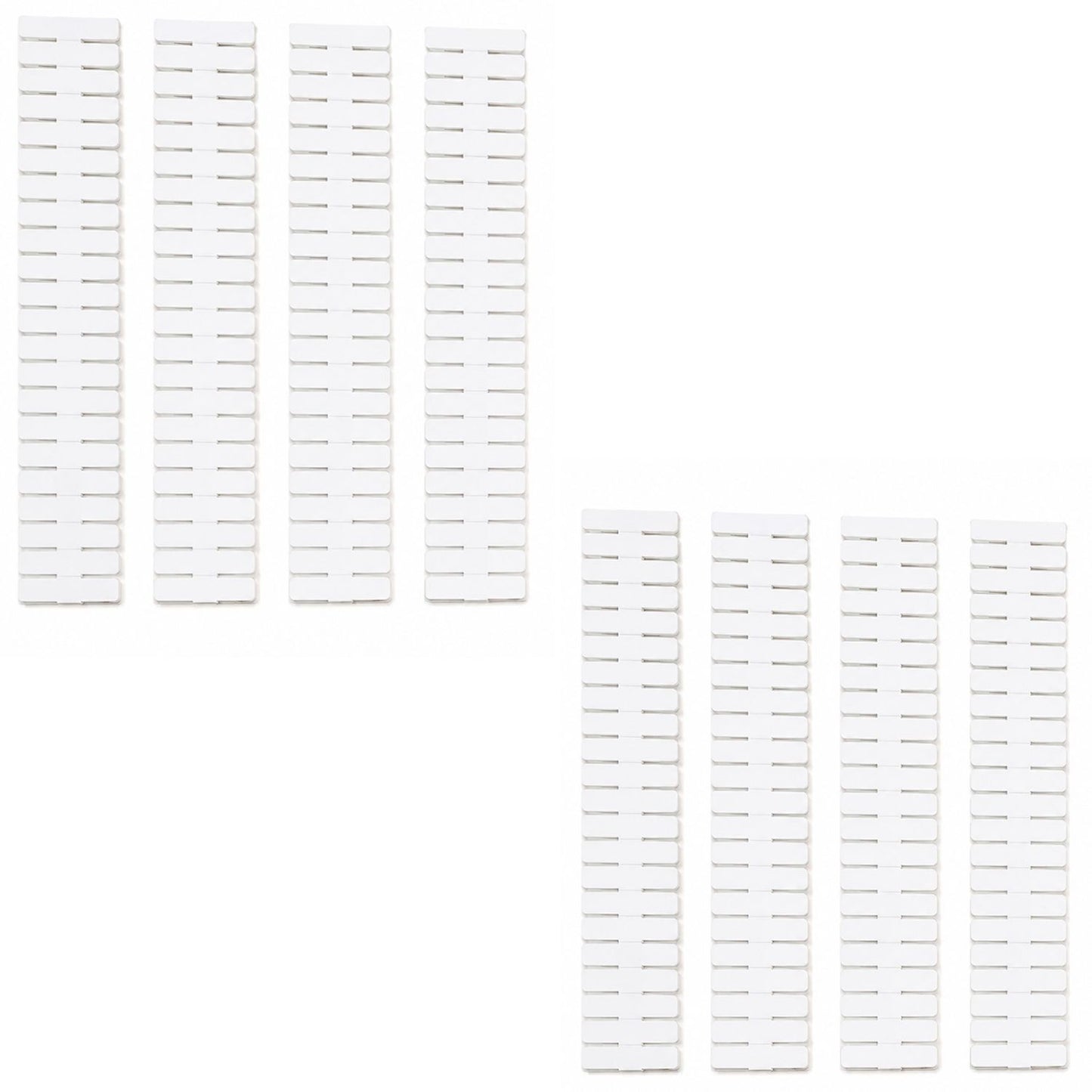 Home Collection Pack of 8 Adjustable Drawer Dividers Set DIY Storage Organizers