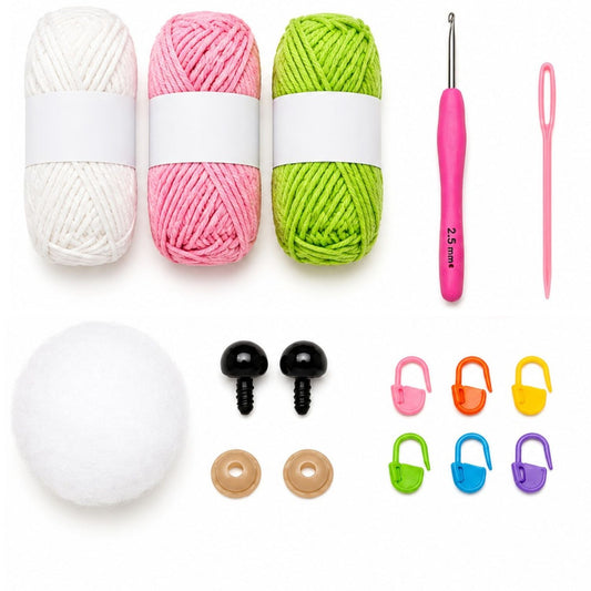 Home Collection Strawberry Pig Crochet Kit for Beginners