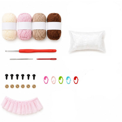 Home Collection Pack of 6 Bunny and Bear Crochet Kit for Beginners