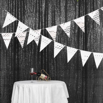 Home Collection Sequined Backdrop Curtain 8x8 ft