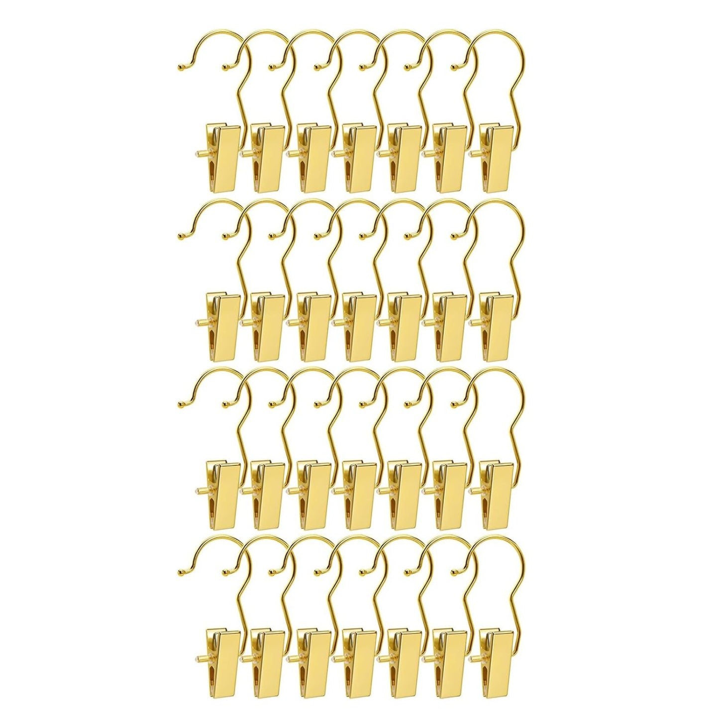 Home Collection Pack of 24 Gold Boot Clips for Closet Organization Hangers