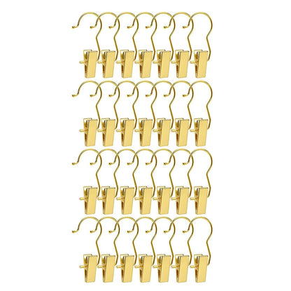 Home Collection Pack of 24 Gold Boot Clips for Closet Organization Hangers