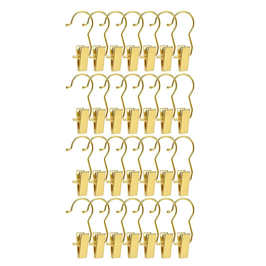 Home Collection Pack of 24 Gold Boot Clips for Closet Organization Hangers