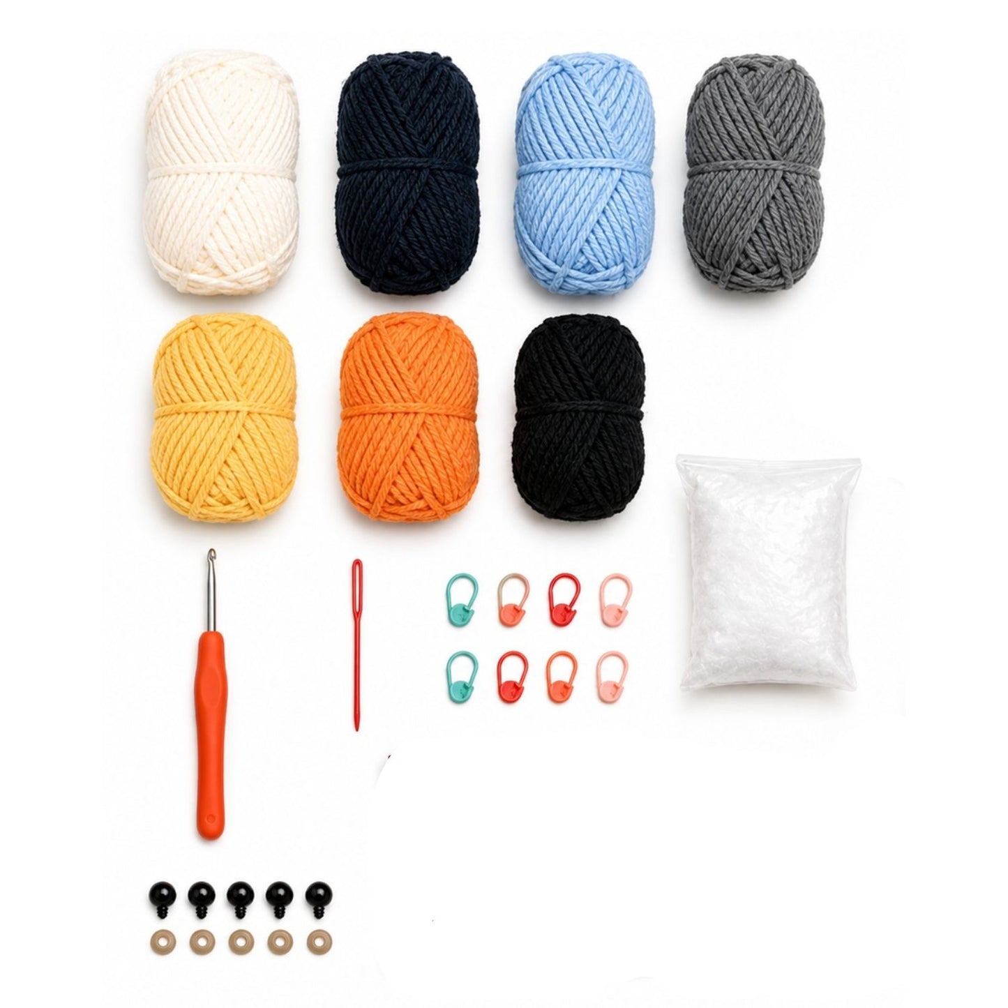 Home Collection Pack of 3 Parrots Crochet Kit for Beginners