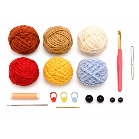 Home Collection Pack of 2 Otter Crochet Kit for Beginners
