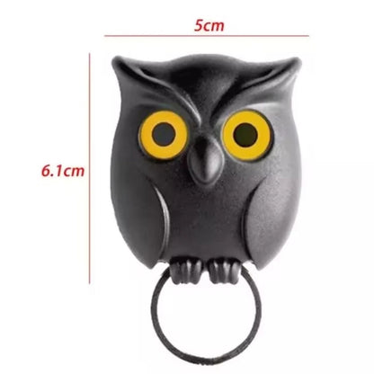 Home Collection Pack of 3 Owl Key Hanger Hooks Wall Mounted Key Holder Rack