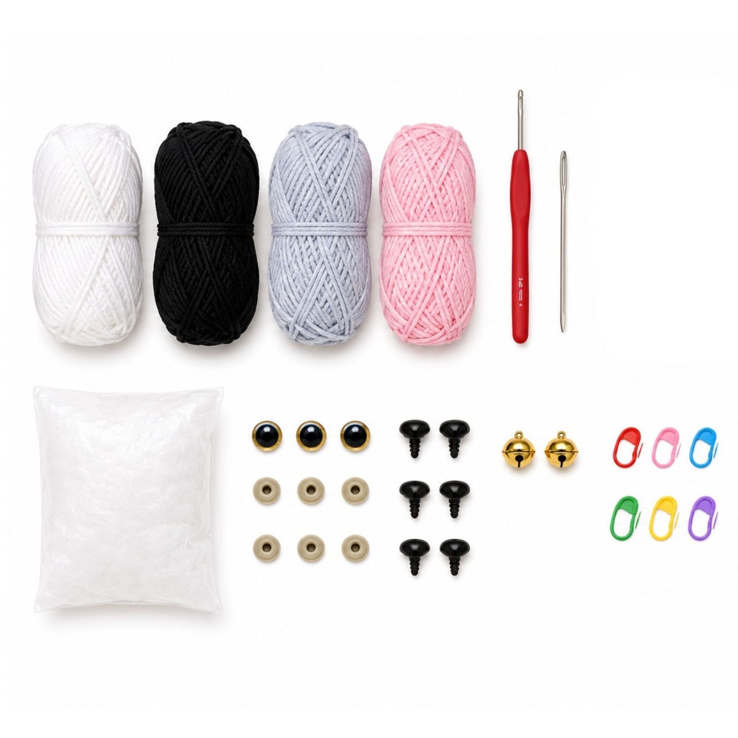 Home Collection Pack of 2 Bulldog Crochet Kit for Beginners