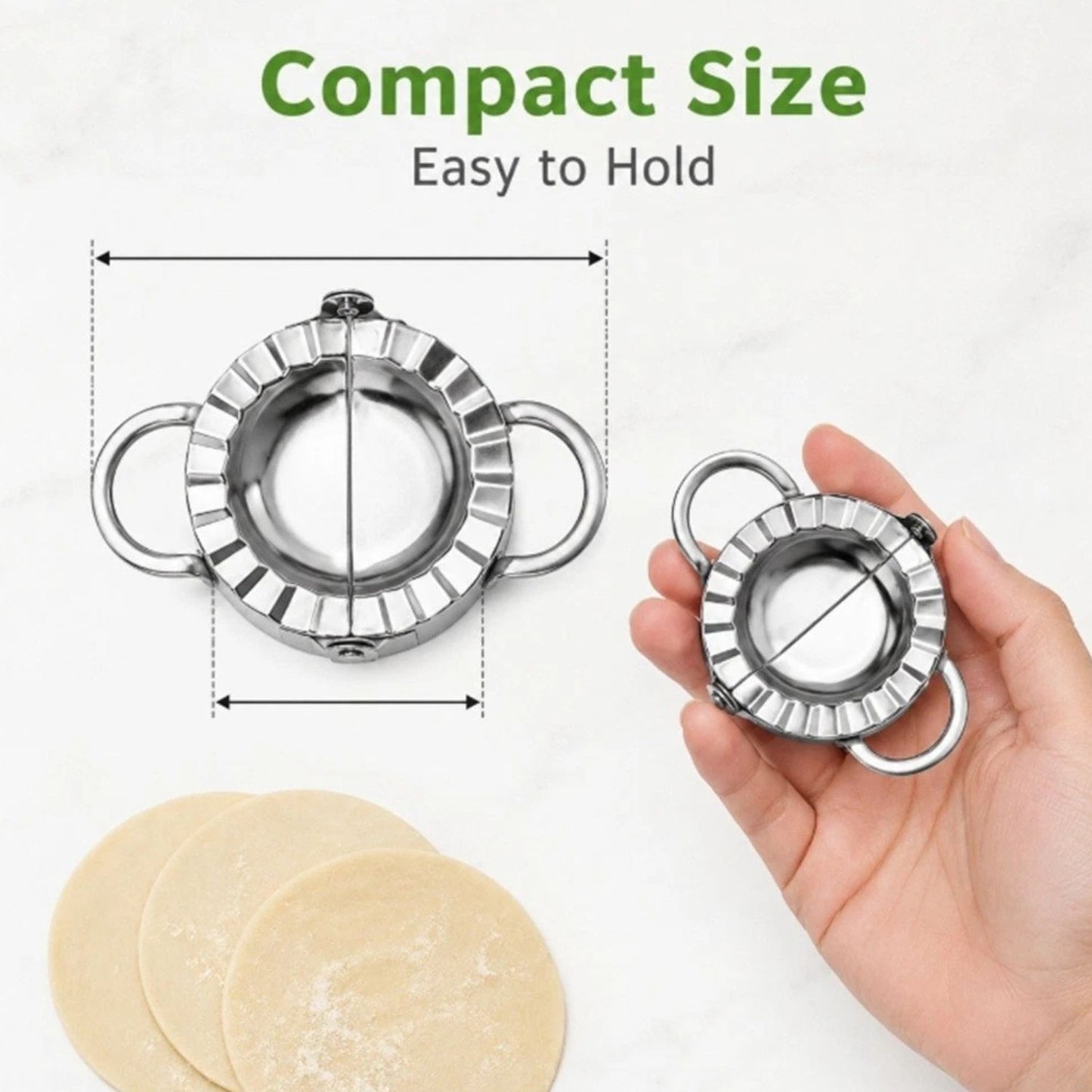 Home Collection Stainless Steel Dumpling Maker Press Mold