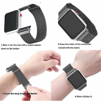 Home Collection Stainless Steel Watch Band for Apple Watch Series 4/3/2/1