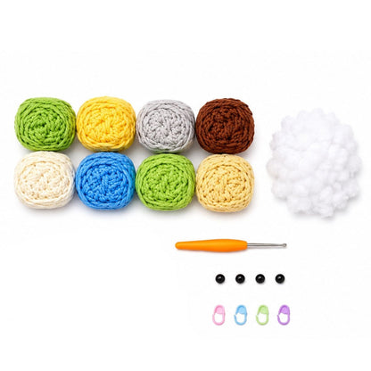 Home Collection Pack of 6 Animal Bookmark Crochet Kit for Beginners