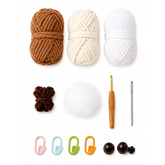 Home Collection Squirrel Crochet Kit for Beginners
