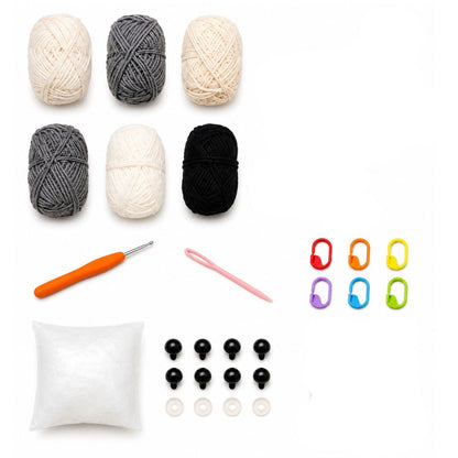 Home Collection  Pack of 2 Sleeping Cat Crochet Kit for Beginners