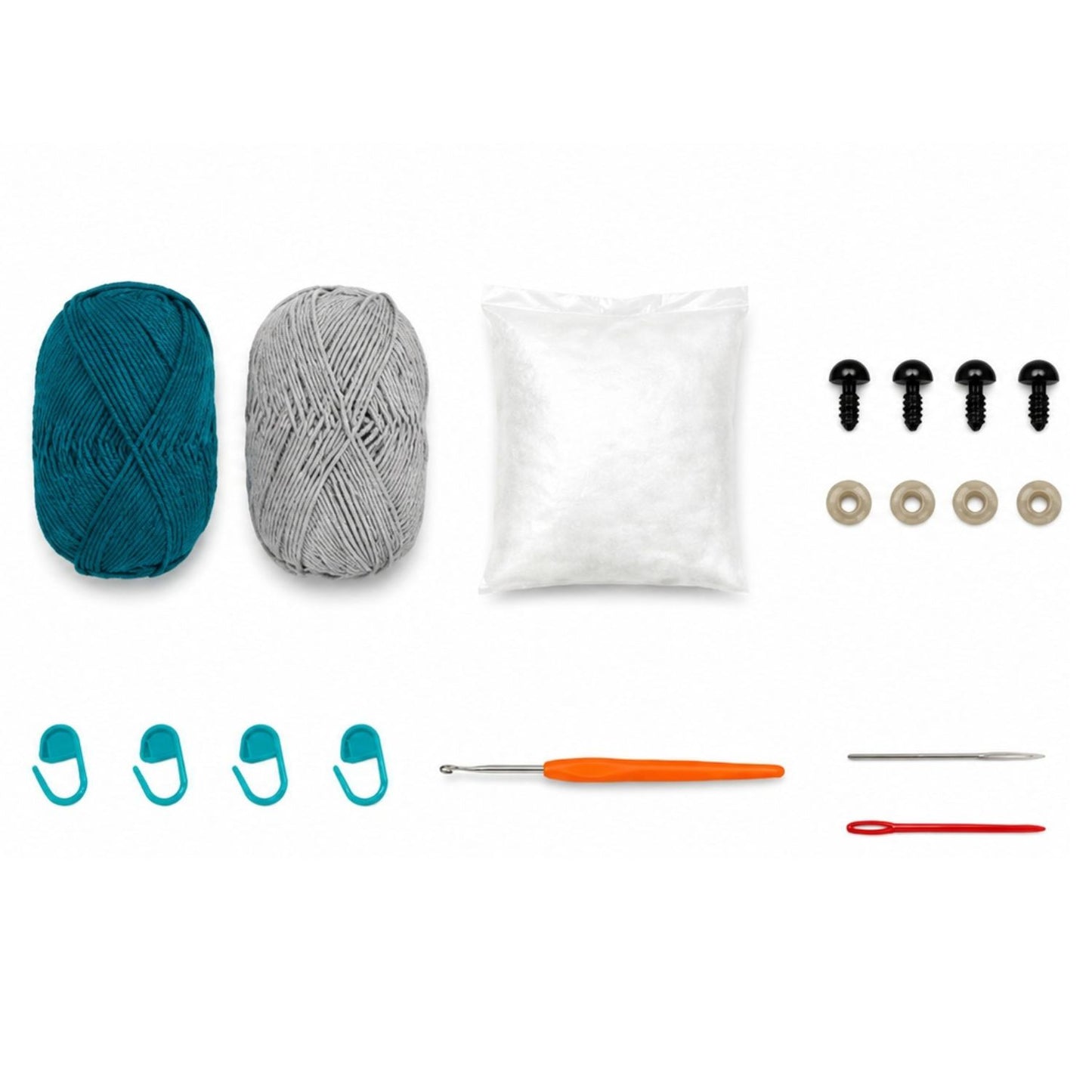 Home Collection Pack of 2 Elephant Crochet Kit for Beginners