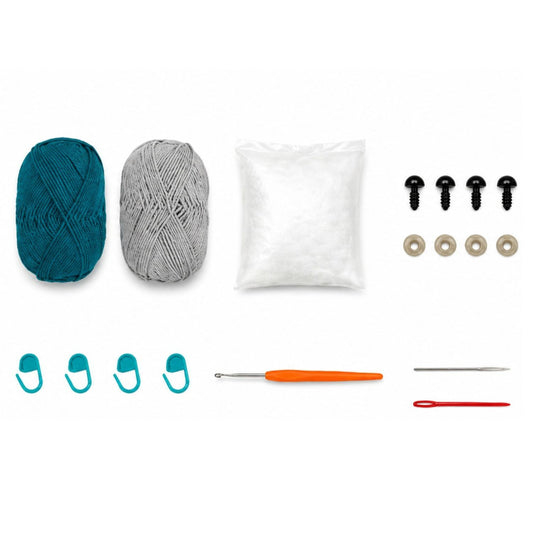 Home Collection Pack of 2 Elephant Crochet Kit for Beginners