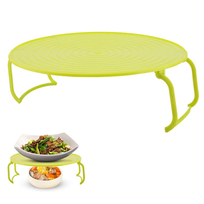 Home Collection Microwave Multipurpose 4-in-1 Tray Stand Rack Green