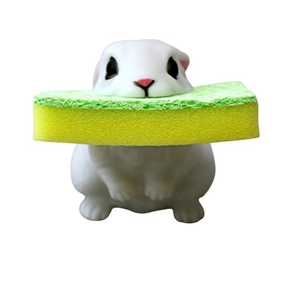 Home Collection Bunny Rabbit Sponge Holder with Sponge