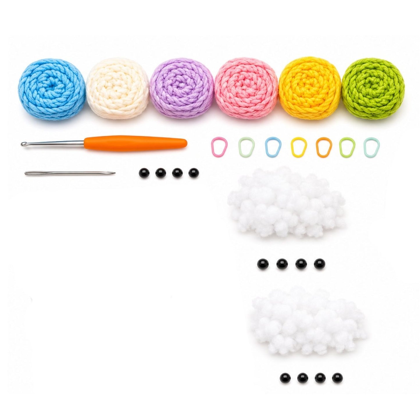 Home Collection Coaster Flower Pot Crochet Kit for Beginners