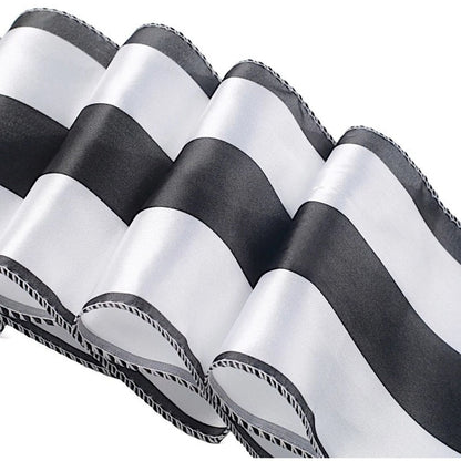 Home Collection 10Pcs Satin Stripe Chair Sashes