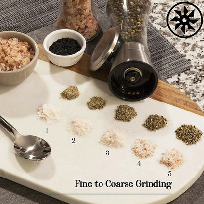 Home Collection Premium Stainless Steel Salt and Pepper Grinder Set