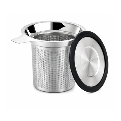 Home Collection Stainless Steel Tea Infuser with Silicone Lid Extra Fine Mesh Strainer
