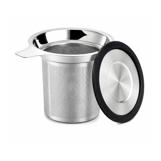 Home Collection Stainless Steel Tea Infuser with Silicone Lid Extra Fine Mesh Strainer