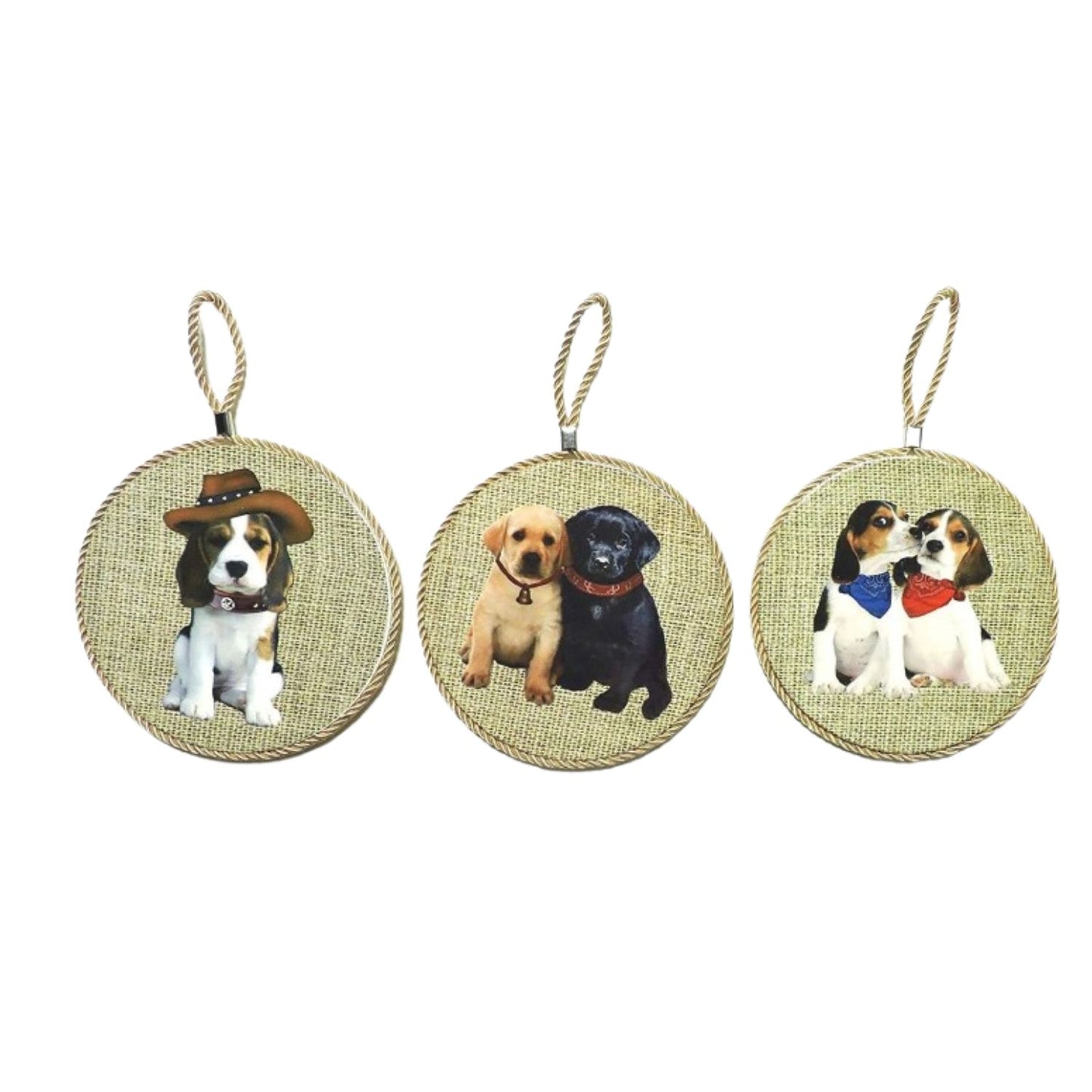 Home Collection Set of 3 Decorative Dog Wall Plaques